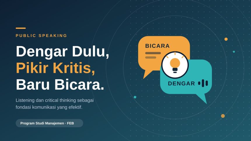 mendengar dan bicara